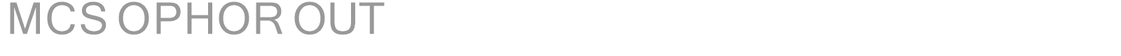 MCS OPHOR OUT font preview